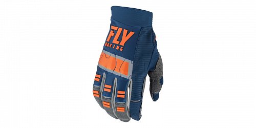 rukavice EVO 2019, FLY RACING - USA (modrá/šedá/oranžová)